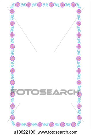 rim, frame, flower, leaf View Large Illustration Stock Illustration - rim, frame, flower, leaf. Fotosearch