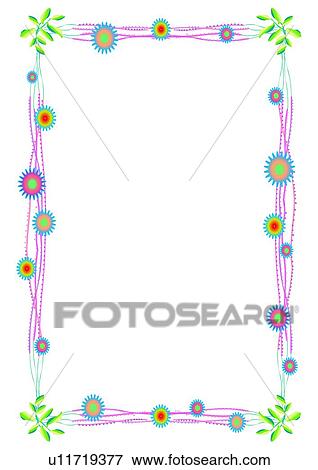 rim, frame, leaf, flower View Large Illustration Stock Illustration - rim, frame, leaf, flower. Fotosearch