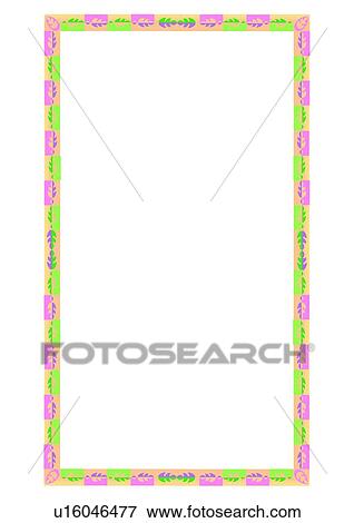 Stock Illustration - rim, frame, leaf, flower. Fotosearch
