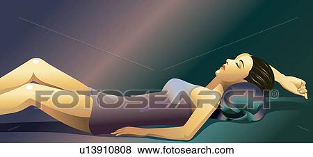 Black Hair, Casual Clothing, Close-Up View Large Illustration Stock Illustration - Black Hair, Casual Clothing, Close-Up. Fotosearch