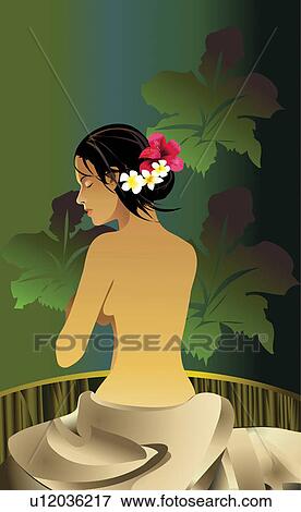 Stock Illustration - Black Hair, Close-Up. Fotosearch
