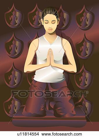 Stock Illustration - Young Adult, Beauty, Beauty Treatment, Health Spa. Fotosearch