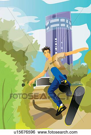 Stock Illustration - decorative, creative, painting, figure, illustrative, projection. Fotosearch