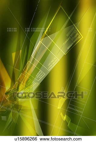 Geometric figures superimposed on a green background View Large Illustration Stock Illustration - Geometric figures superimposed on a green background. Fotosearch
