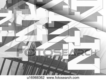 Close-up of alphabets superimposed on a grey background View Large Illustration Drawing - Close-up of alphabets superimposed on a grey background. Fotosearch