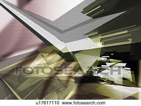 Clipart - Digital image of an abstract explosion. Fotosearch
