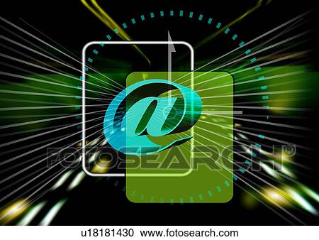 Internet symbol superimposed on a dark background View Large Illustration Clipart - Internet symbol superimposed on a dark background. Fotosearch