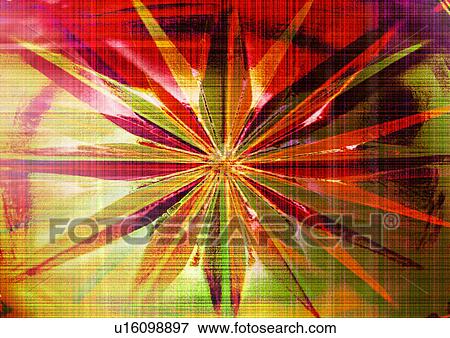 Star pattern superimposed on a multi colored background View Large Illustration Stock Illustration - Star pattern superimposed on a multi colored background. Fotosearch
