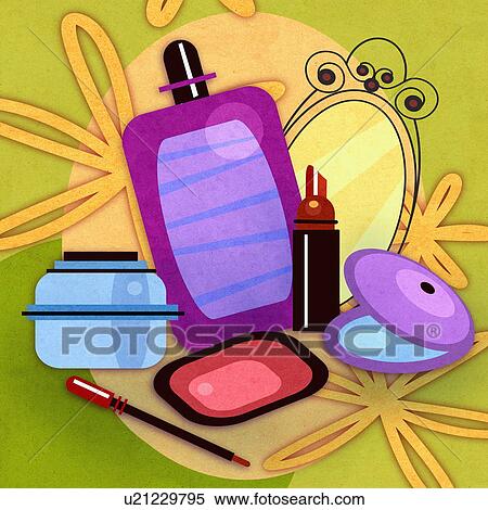 Cosmetics View Large Illustration Stock Illustration - Cosmetics. Fotosearch