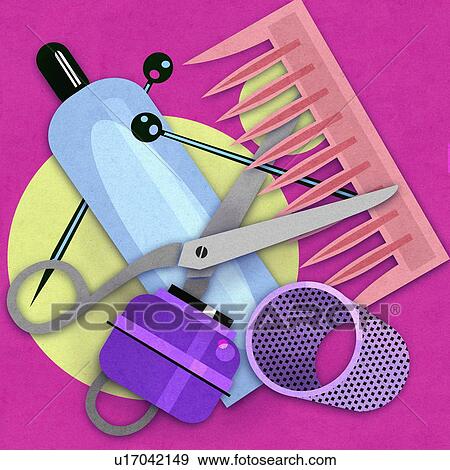 Hair products View Large Illustration Stock Illustration - Hair products. Fotosearch