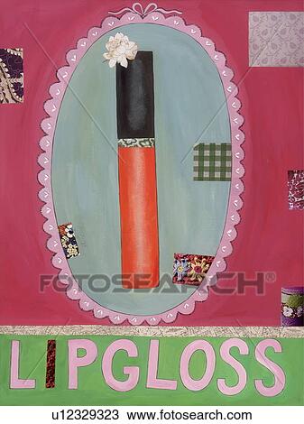 Lip gloss View Large Illustration Drawing - Lip gloss. Fotosearch