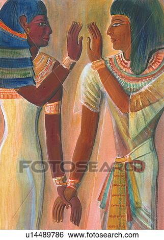 Egyptian painting View Large Illustration Stock Illustration - Egyptian painting. Fotosearch