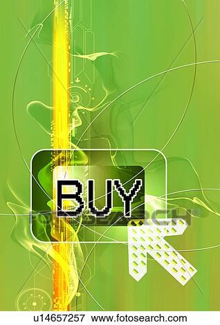 Arrow on an internet button superimposed on a green background View Large Illustration Stock Illustration - Arrow on an internet button superimposed on a green background. Fotosearch