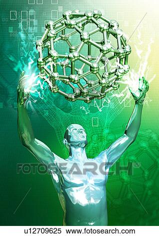 Metallic human torso superimposed on a green background View Large Illustration Stock Illustration - Metallic human torso superimposed on a green background. Fotosearch