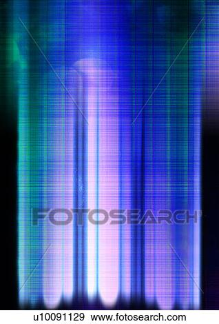 Stock Illustration - Light streaks superimposed on a blue checkered background. Fotosearch