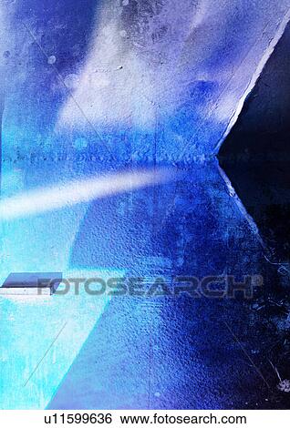 Light streaks superimposed on a blue background View Large Illustration Stock Illustration - Light streaks superimposed on a blue background. Fotosearch