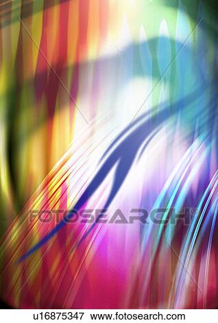 Stock Illustration - Light streaks superimposed on a striped background. Fotosearch