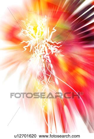 Yellow light streaks superimposed on a red background View Large Illustration Clipart - Yellow light streaks superimposed on a red background. Fotosearch