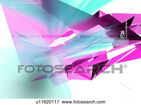 Digital image of an abstract explosion View Large Illustration Stock Illustration - Digital image of an abstract explosion. Fotosearch