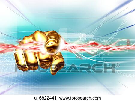 Light streaks emitting from a gilded human hand View Large Illustration Clip Art - Light streaks emitting from a gilded human hand. Fotosearch
