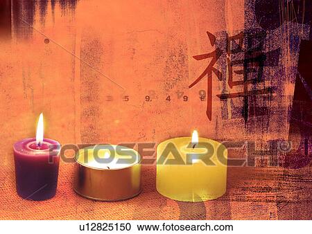 Candles superimposed on a pastel background View Large Illustration Clipart - Candles superimposed on a pastel background. Fotosearch
