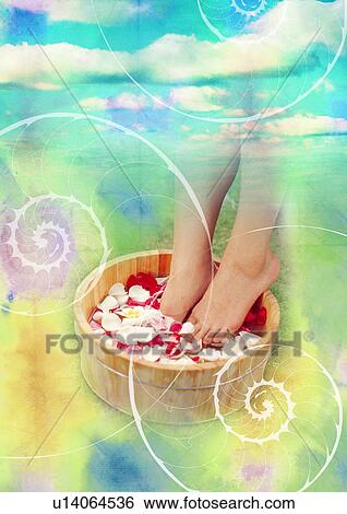 Spa products superimposed on a pastel background View Large Illustration Stock Illustration - Spa products superimposed on a pastel background. Fotosearch