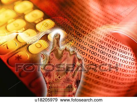 Mobile phone superimposed on a background of binary code View Large Illustration Stock Illustration - Mobile phone superimposed on a background of binary code. Fotosearch