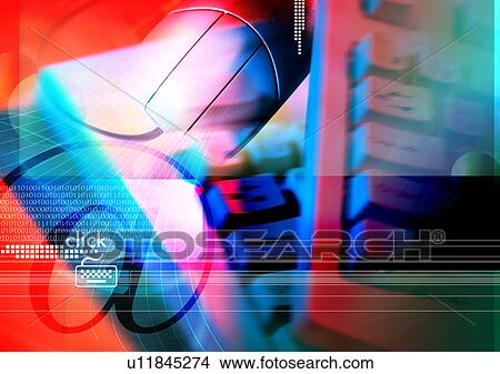 Internet symbols superimposed on a blue and red background View Large Illustration Stock Illustration - Internet symbols superimposed on a blue and red background. Fotosearch