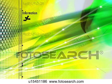 Text superimposed on a green graph View Large Illustration Stock Illustration - Text superimposed on a green graph. Fotosearch