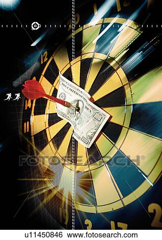 Dart board superimposed on a black background View Large Illustration Stock Illustration - Dart board superimposed on a black background. Fotosearch