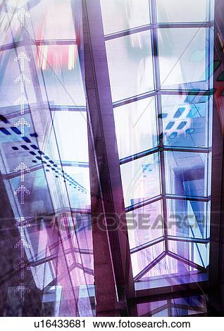 Low angle view of a skylight superimposed on a grey background View Large Illustration Clip Art - Low angle view of a skylight superimposed on a grey background. Fotosearch