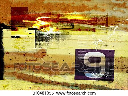 Number nine superimposed on a yellow background View Large Illustration Stock Illustration - Number nine superimposed on a yellow background. Fotosearch