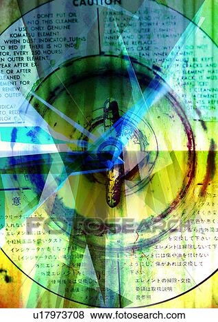 Stock Illustration - Text superimposed on a CD. Fotosearch