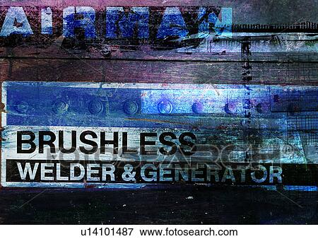 Stock Illustration - Text superimposed on a rugged background. Fotosearch