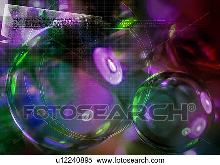 Close-up of bubbles superimposed on a purple background View Large Illustration Stock Illustration - Close-up of bubbles superimposed on a purple background. Fotosearch
