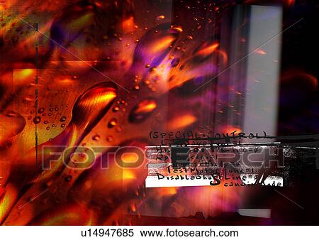 Stock Illustration - Pattern of red and yellow bubbles. Fotosearch