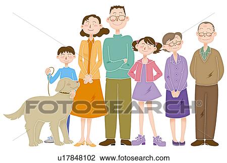 Family Image, Illustration View Large Illustration Drawing - Family Image, Illustration. Fotosearch