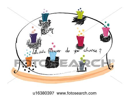A lot of cups on the table View Large Illustration Stock Illustration - A lot of cups on the table. Fotosearch