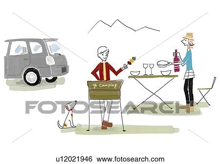 Barbecue Image View Large Illustration Stock Illustration - Barbecue Image. Fotosearch