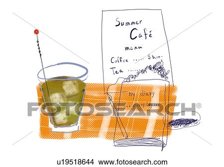Cafeteria View Large Illustration Stock Illustration - Cafeteria. Fotosearch