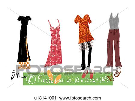Clip Art - Clothes. Fotosearch