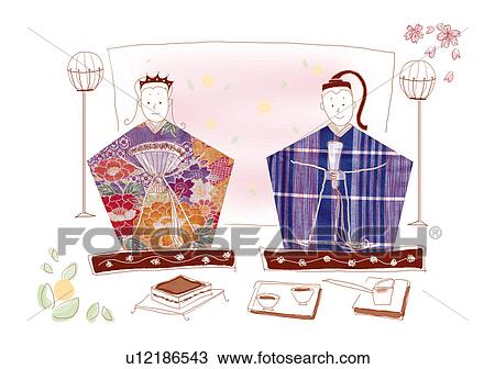 Doll's Festival View Large Illustration Drawing - Doll's Festival. Fotosearch