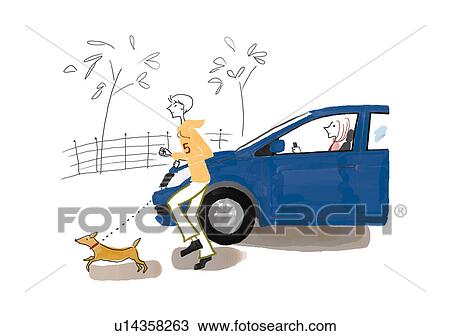 Drawing - Jogging Image. Fotosearch