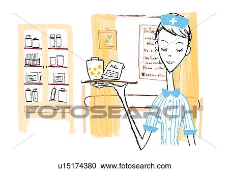 Clipart - Nurse Image. Fotosearch