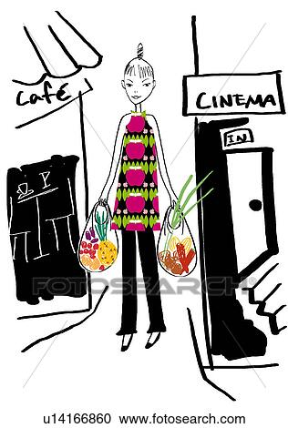Clipart - Shopping Image. Fotosearch