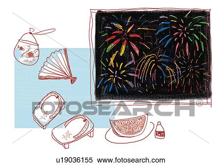 Stock Illustration - Summer festival. Fotosearch
