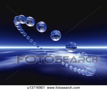 Clip Art - Loop constructed with globes, Computer Graphics, composition. Fotosearch
