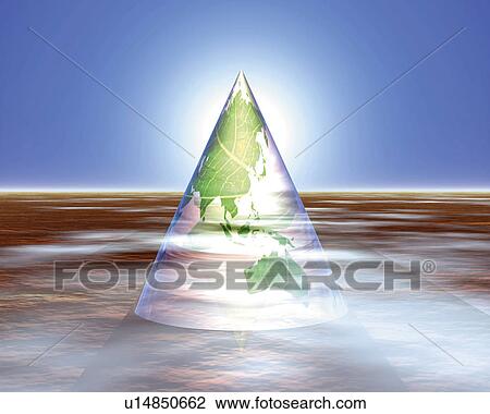 Triangular prism world map, Computer Graphics, composition View Large Illustration Drawing - Triangular prism world map, Computer Graphics, composition. Fotosearch