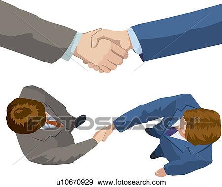 Two Businessmen shaking hands, Illustrative Technique View Large Illustration Stock Illustration - Two Businessmen shaking hands, Illustrative Technique. Fotosearch