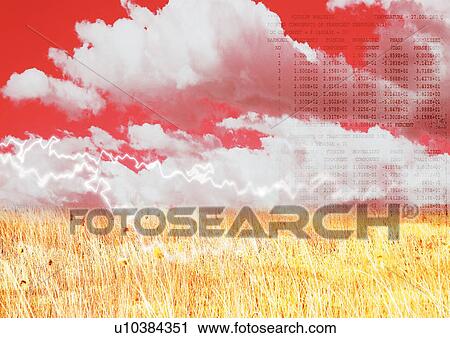 Clip Art - Arrangement, Complex, Clouds, Art, Agriculture. Fotosearch
